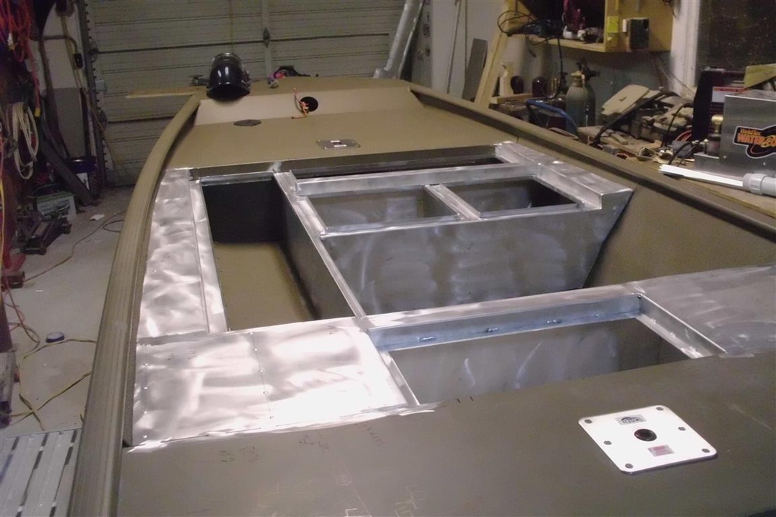 Adding ROD HOLDERS and LIVE BAIT COOLER to my Jon Boat Conversion!! 